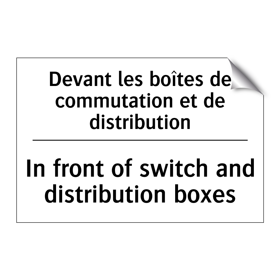 Devant les boîtes de commutation /.../ - In front of switch and distribution /.../