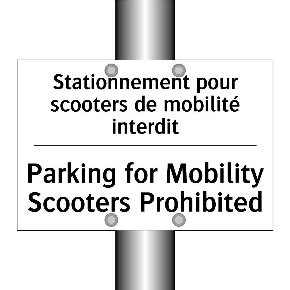 Stationnement pour scooters de /.../ - Parking for Mobility Scooters /.../