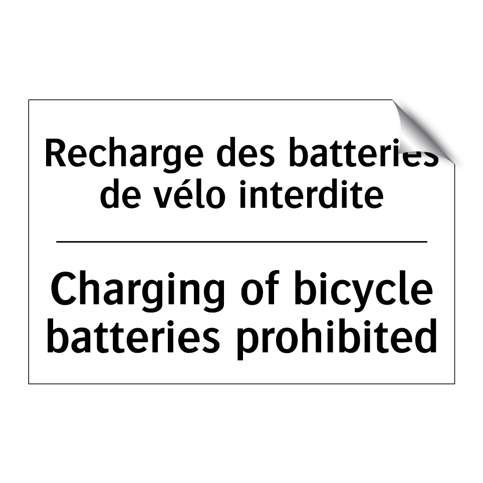 Recharge des batteries de vélo /.../ - Charging of bicycle batteries /.../