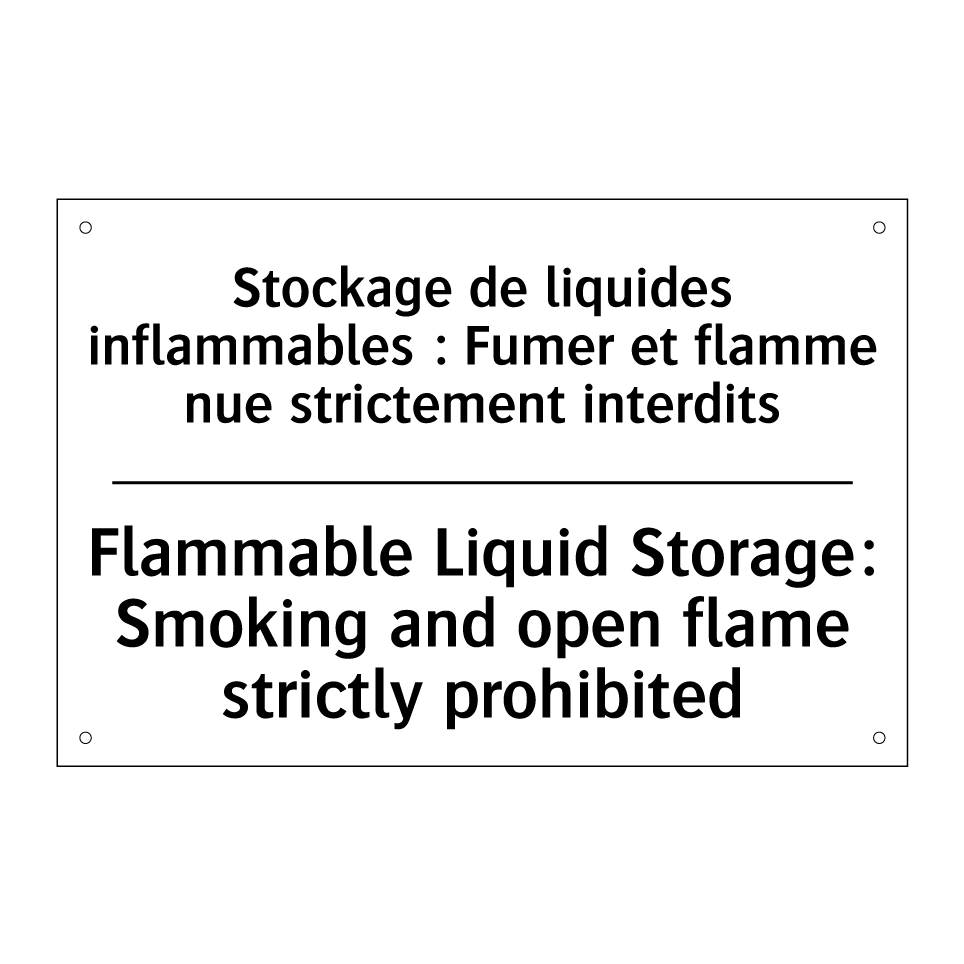 Stockage de liquides inflammables /.../ - Flammable Liquid Storage: Smoking /.../
