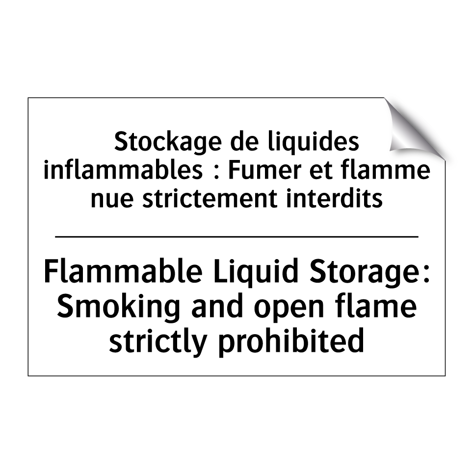 Stockage de liquides inflammables /.../ - Flammable Liquid Storage: Smoking /.../