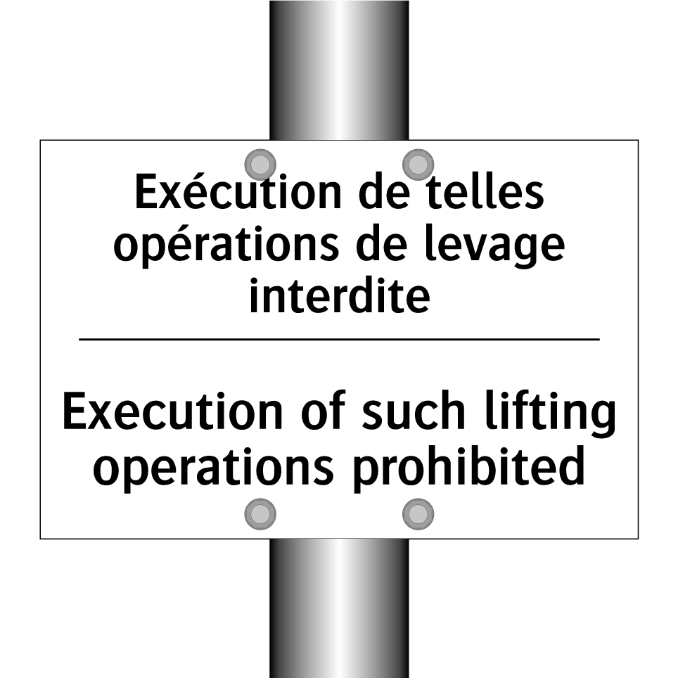 Exécution de telles opérations /.../ - Execution of such lifting operations /.../