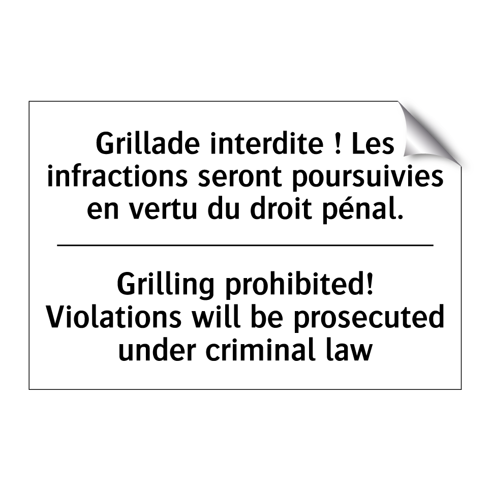 Grillade interdite ! Les infractions /.../ - Grilling prohibited! Violations /.../