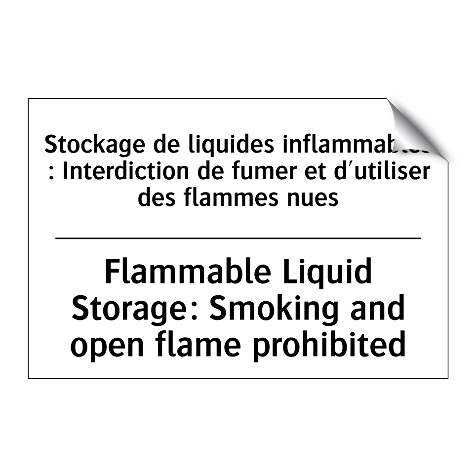 Stockage de liquides inflammables /.../ - Flammable Liquid Storage: Smoking /.../