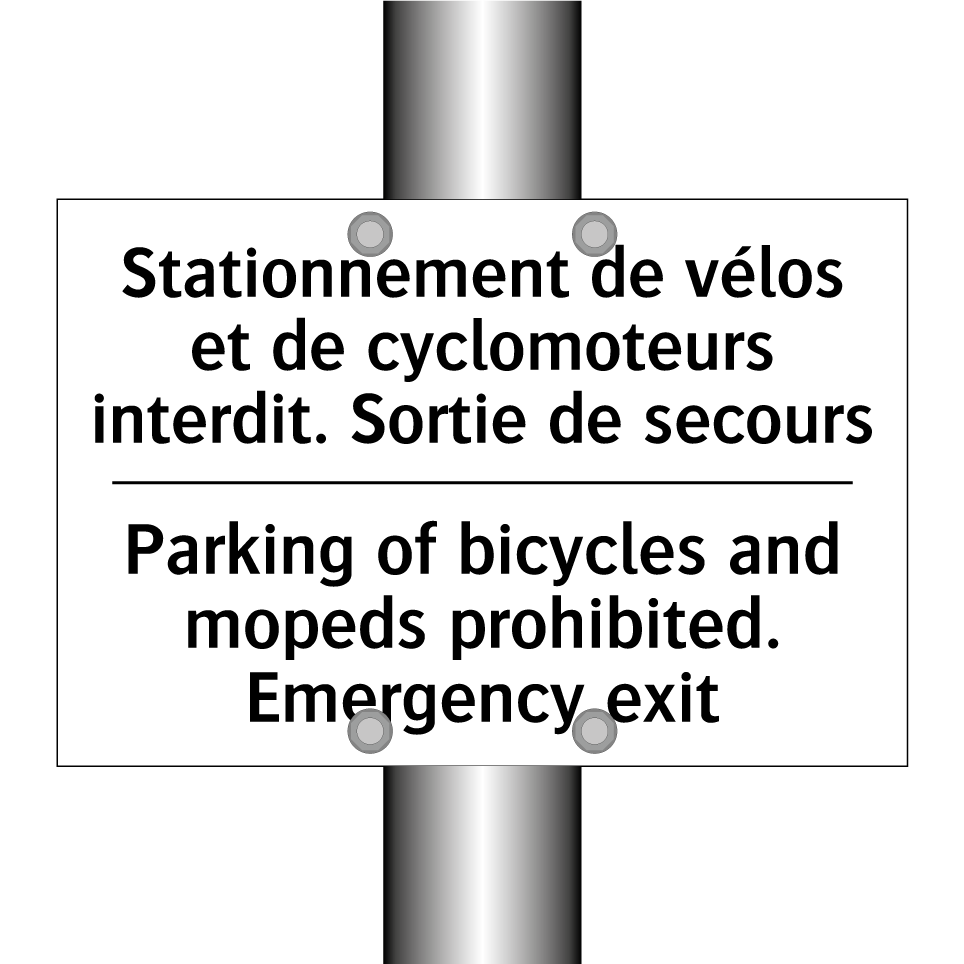 Stationnement de vélos et de cyclomoteurs /.../ - Parking of bicycles and mopeds /.../
