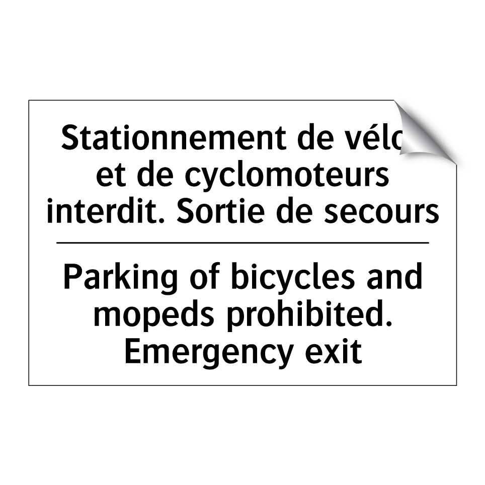 Stationnement de vélos et de cyclomoteurs /.../ - Parking of bicycles and mopeds /.../