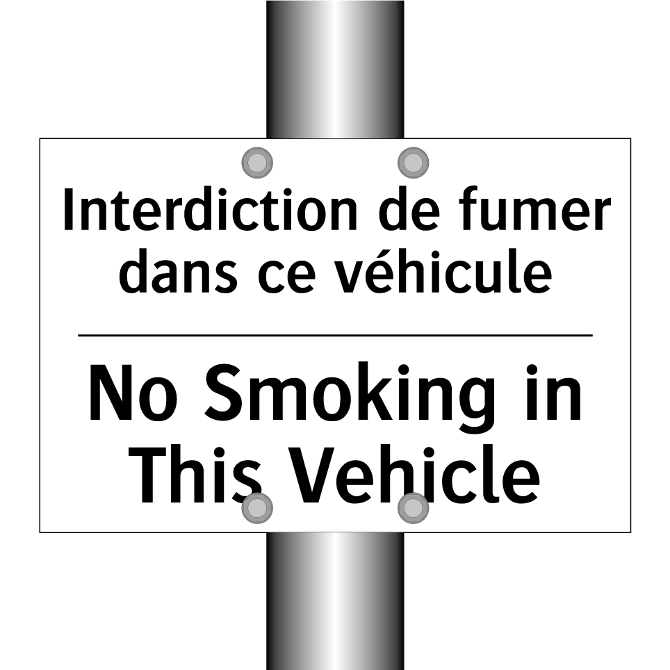 Interdiction de fumer dans ce /.../ - No Smoking in This Vehicle