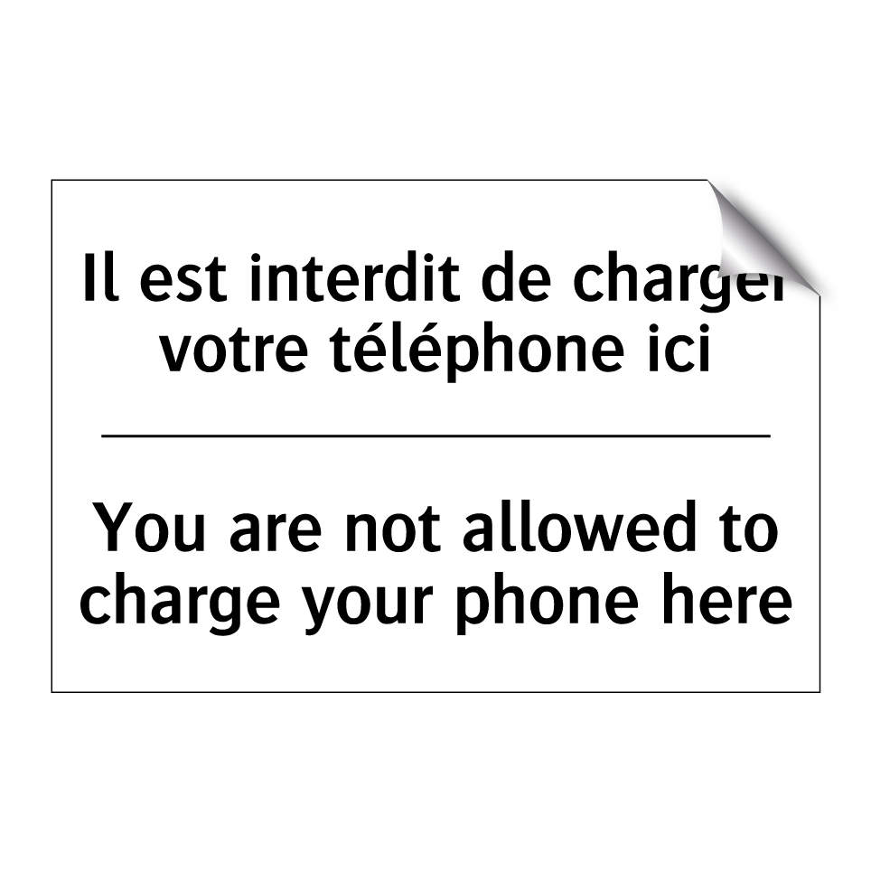 Il est interdit de charger votre /.../ - You are not allowed to charge /.../