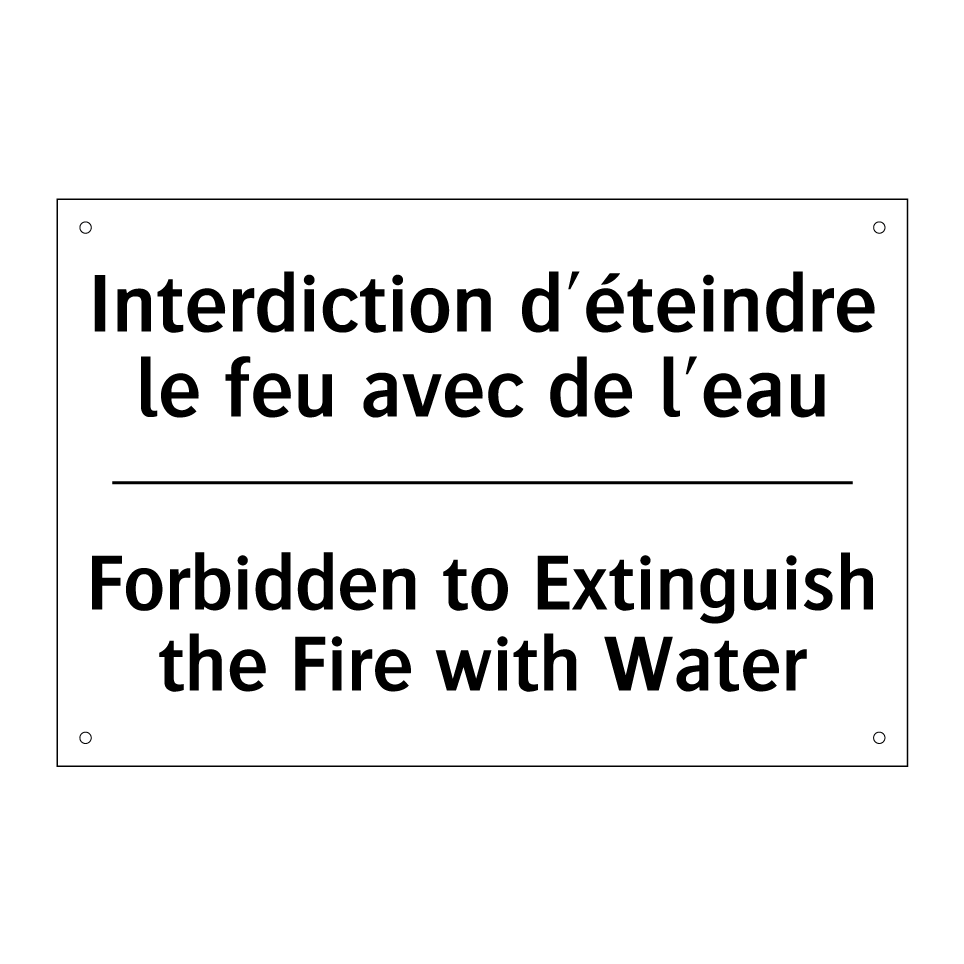 Interdiction d'éteindre le feu /.../ - Forbidden to Extinguish the Fire /.../