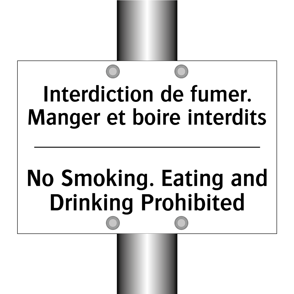 Interdiction de fumer. Manger /.../ - No Smoking. Eating and Drinking /.../