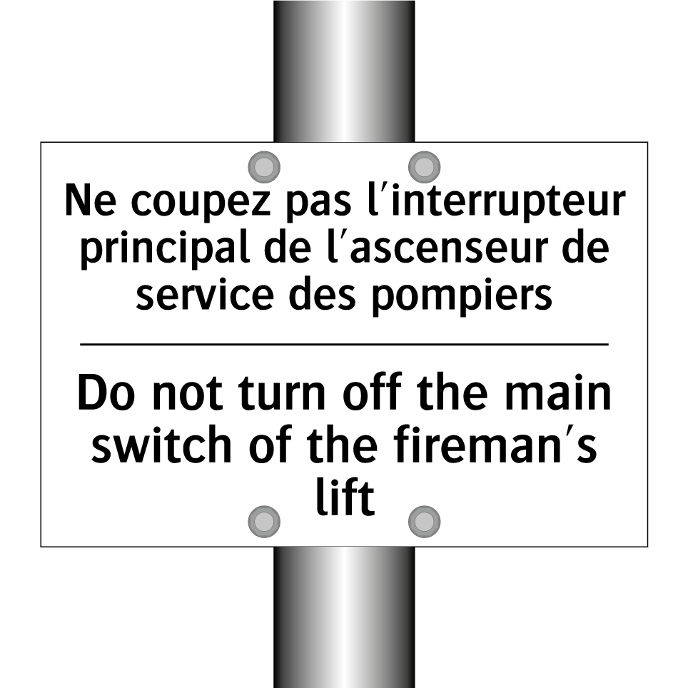 Ne coupez pas l'interrupteur principal /.../ - Do not turn off the main switch /.../