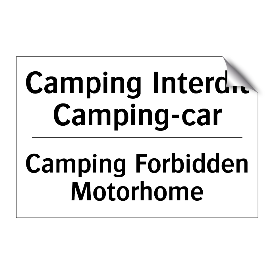 Camping Interdit Camping-car - Camping Forbidden Motorhome