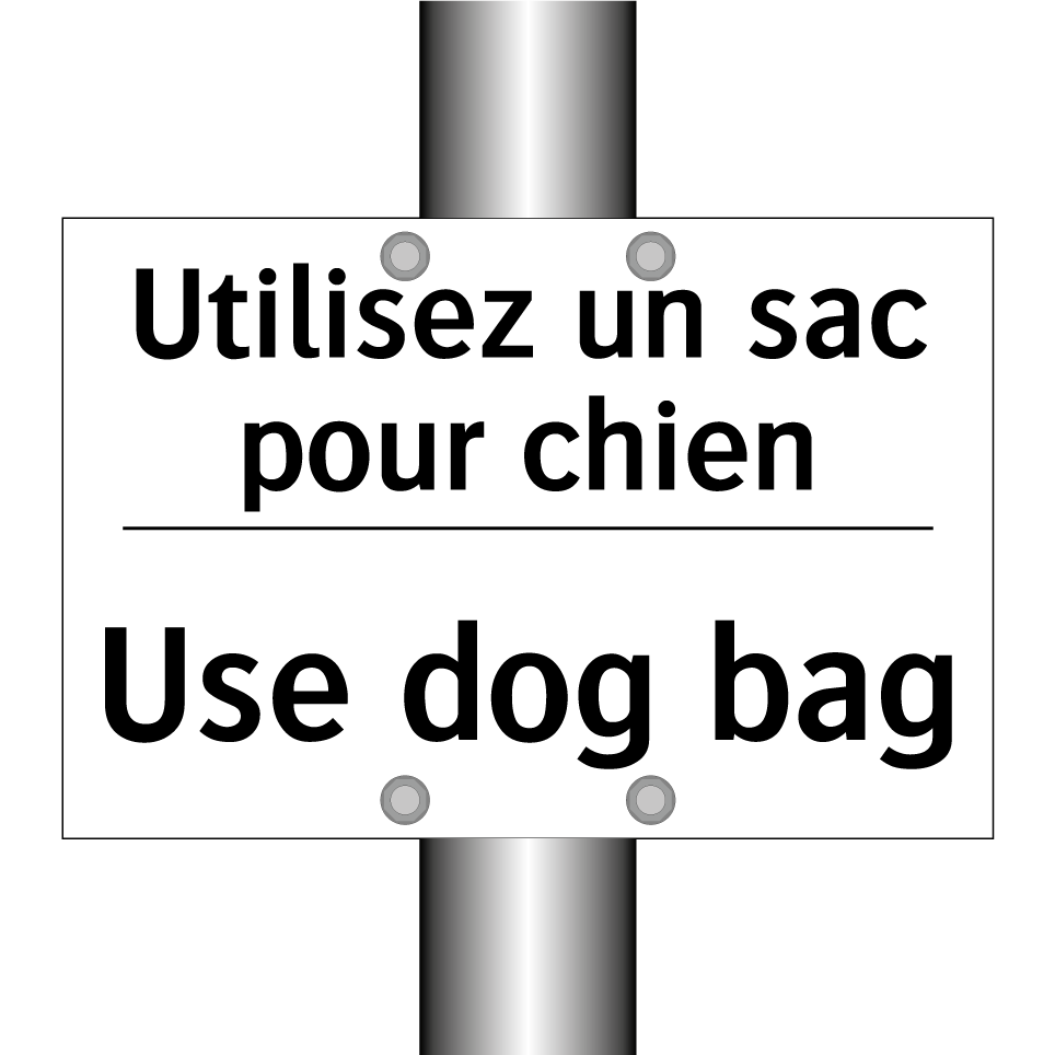 Utilisez un sac pour chien - Use dog bag