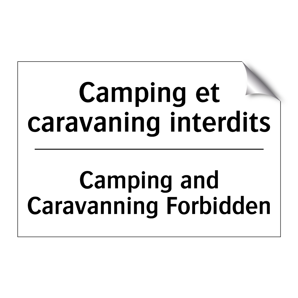 Camping et caravaning interdits /.../ - Camping and Caravanning Forbidden /.../