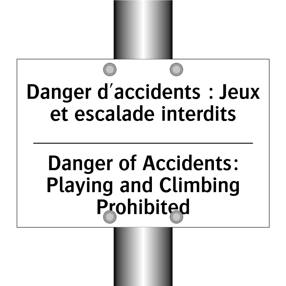 Danger d'accidents : Jeux et escalade /.../ - Danger of Accidents: Playing and /.../