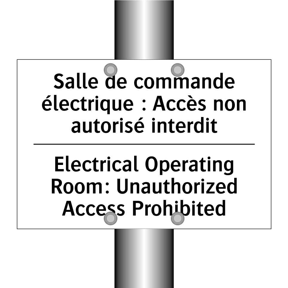 Salle de commande électrique : /.../ - Electrical Operating Room: Unauthorized /.../