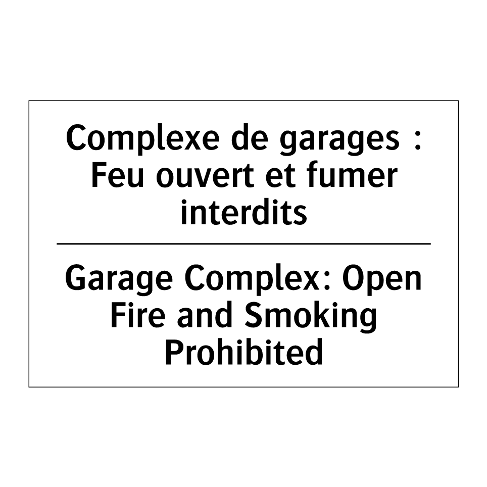 Complexe de garages : Feu ouvert /.../ - Garage Complex: Open Fire and /.../