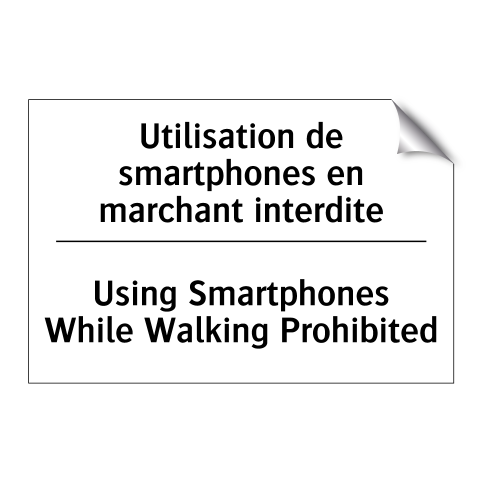 Utilisation de smartphones en /.../ - Using Smartphones While Walking /.../