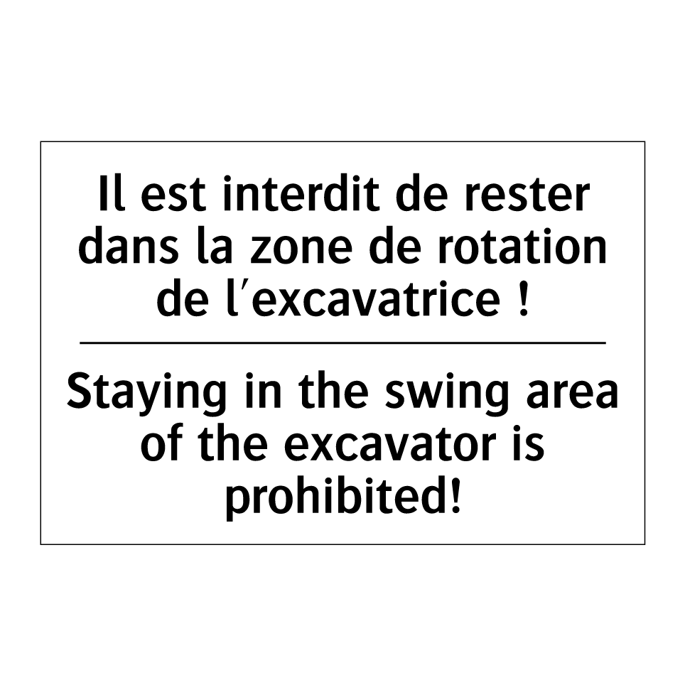 Il est interdit de rester dans /.../ - Staying in the swing area of the /.../