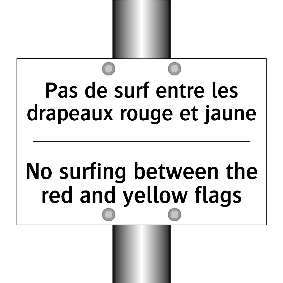 Pas de surf entre les drapeaux /.../ - No surfing between the red and /.../