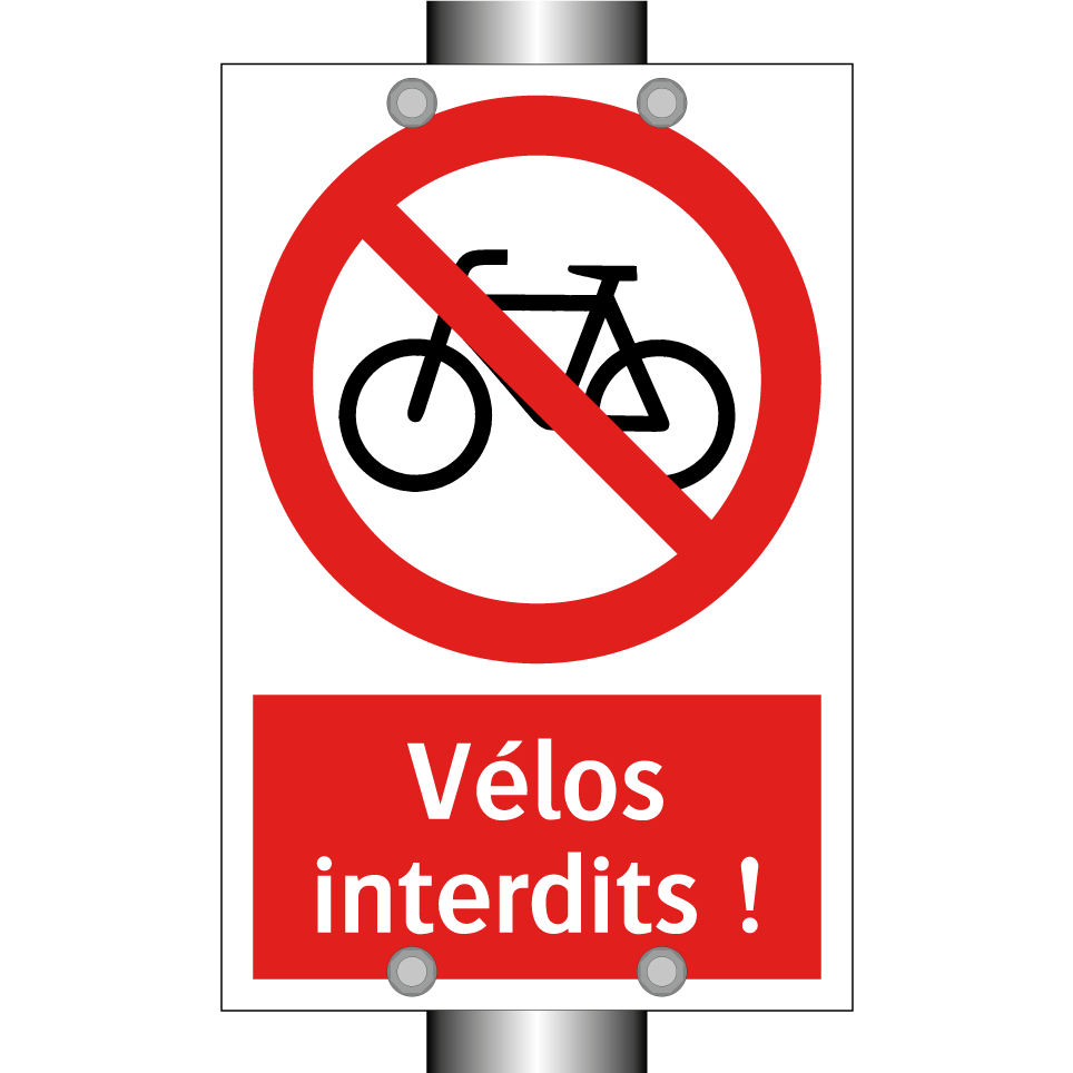 Vélos interdits !