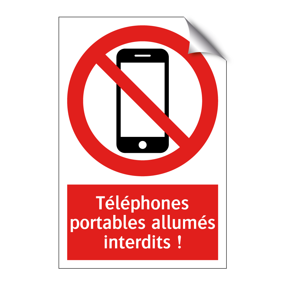 Téléphones portables allumés interdits !