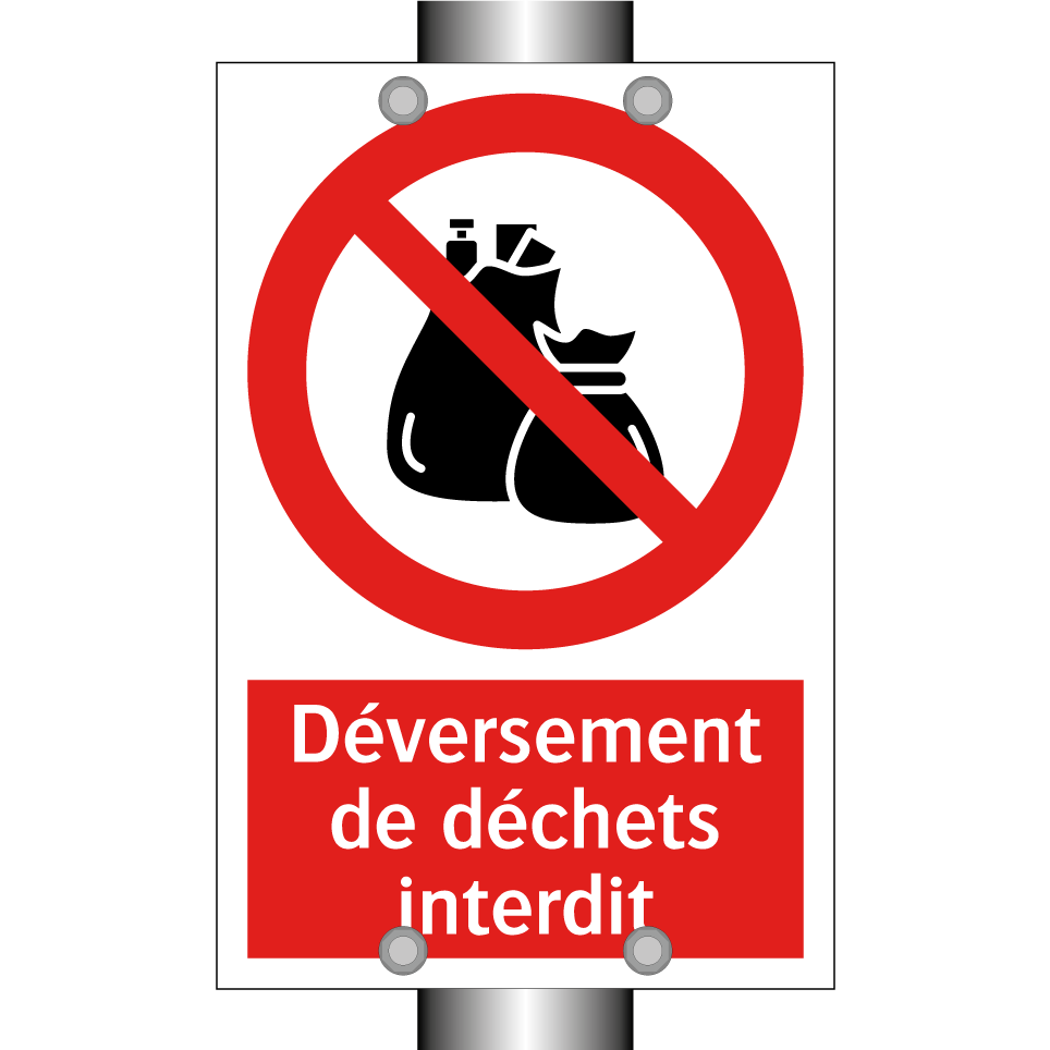 Déversement de déchets interdit