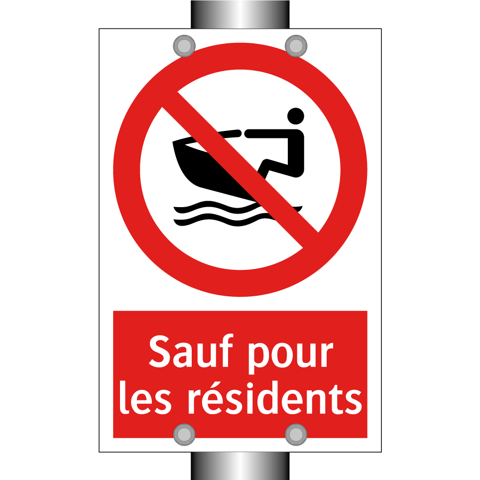 Sauf pour les résidents