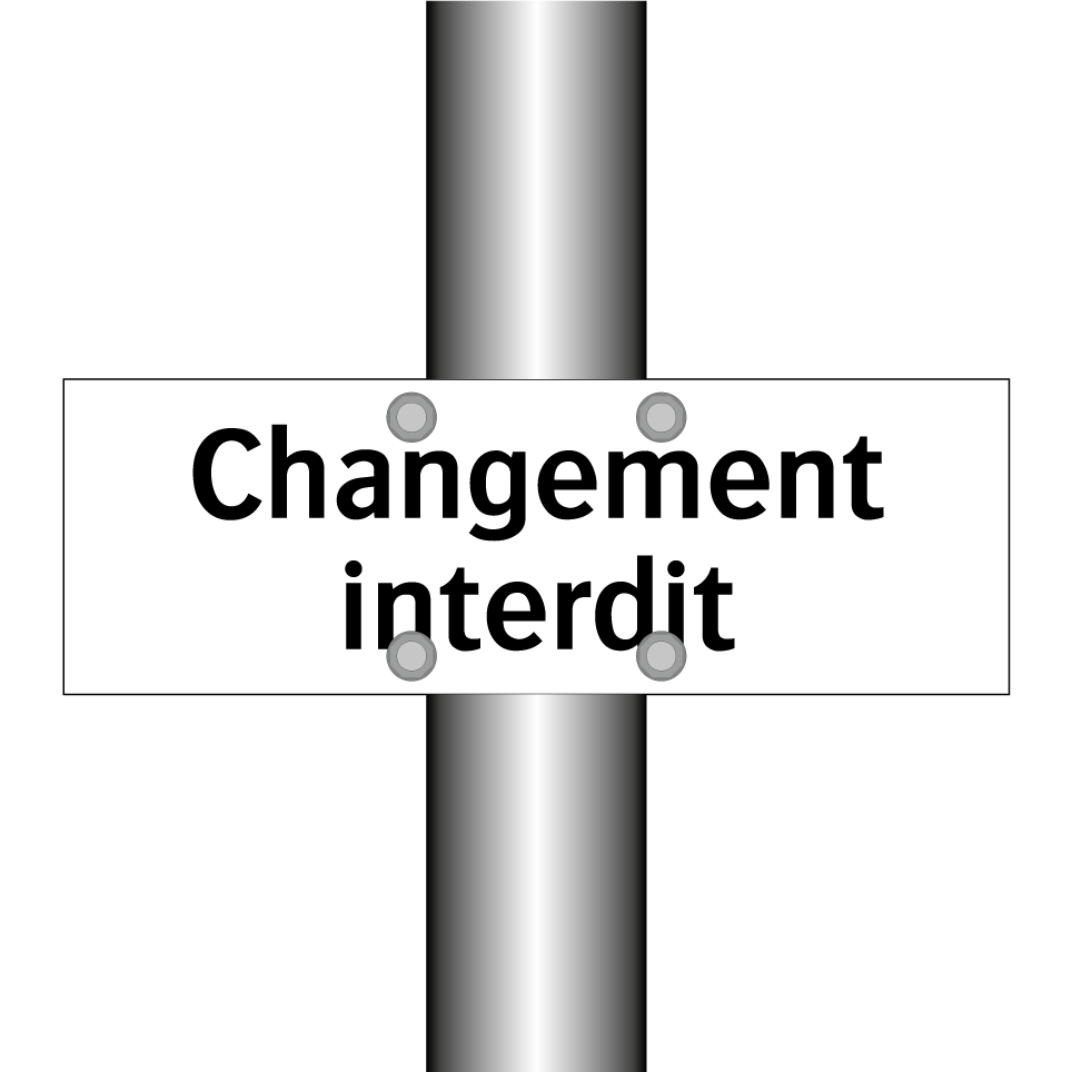 Changement interdit