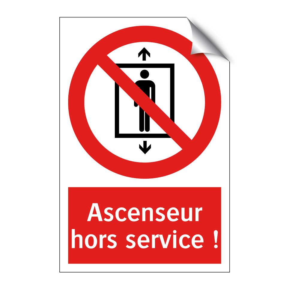 Ascenseur hors service !