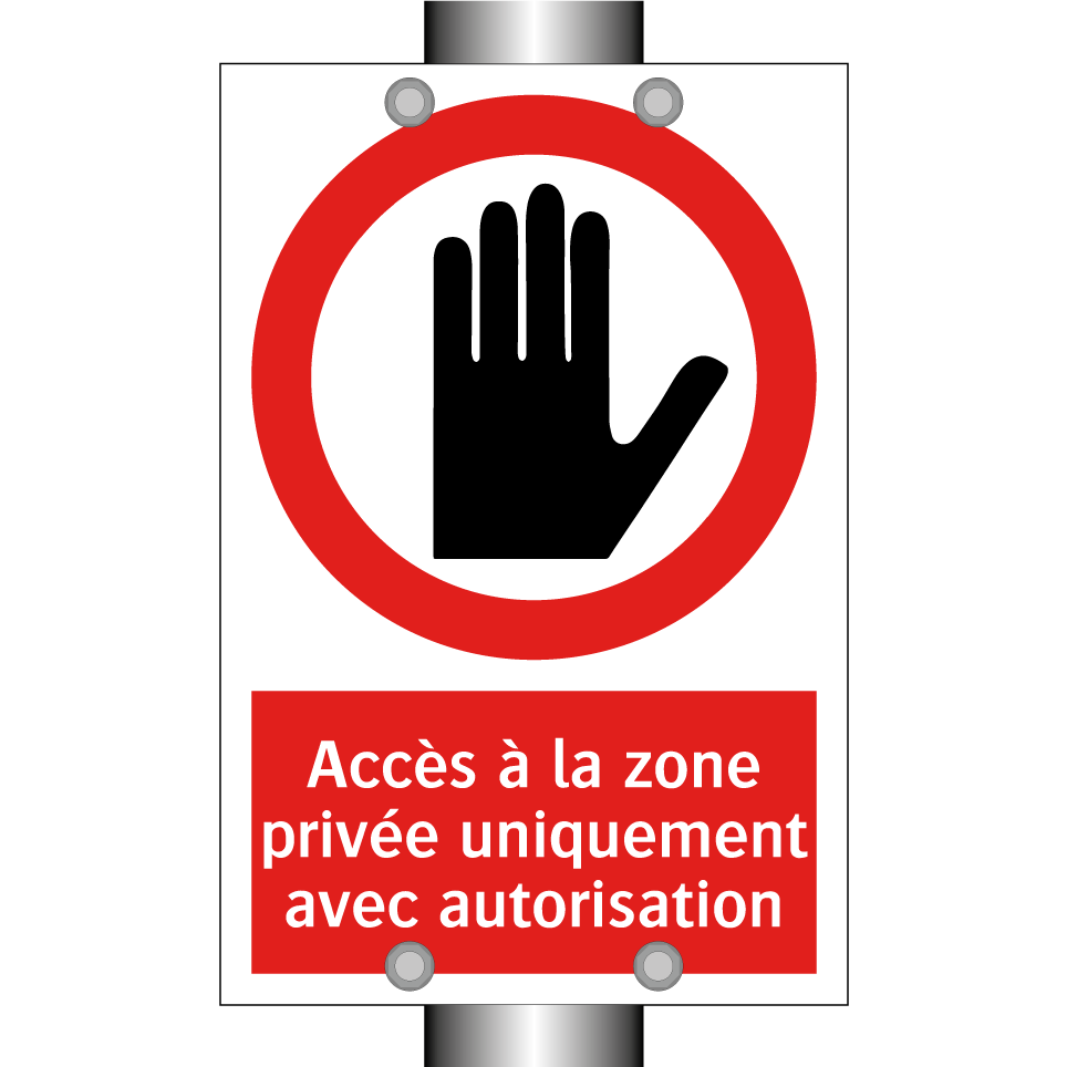 Accès à la zone privée uniquement avec autorisation