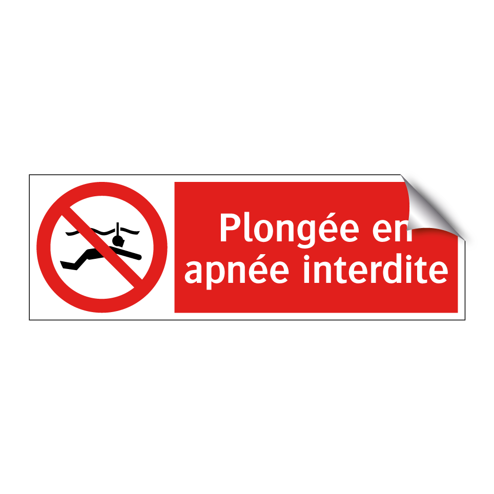 Plongée en apnée interdite
