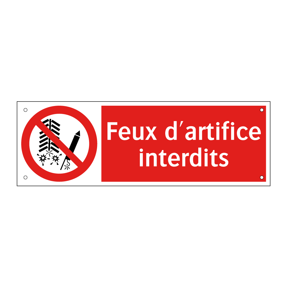 Feux d'artifice interdits