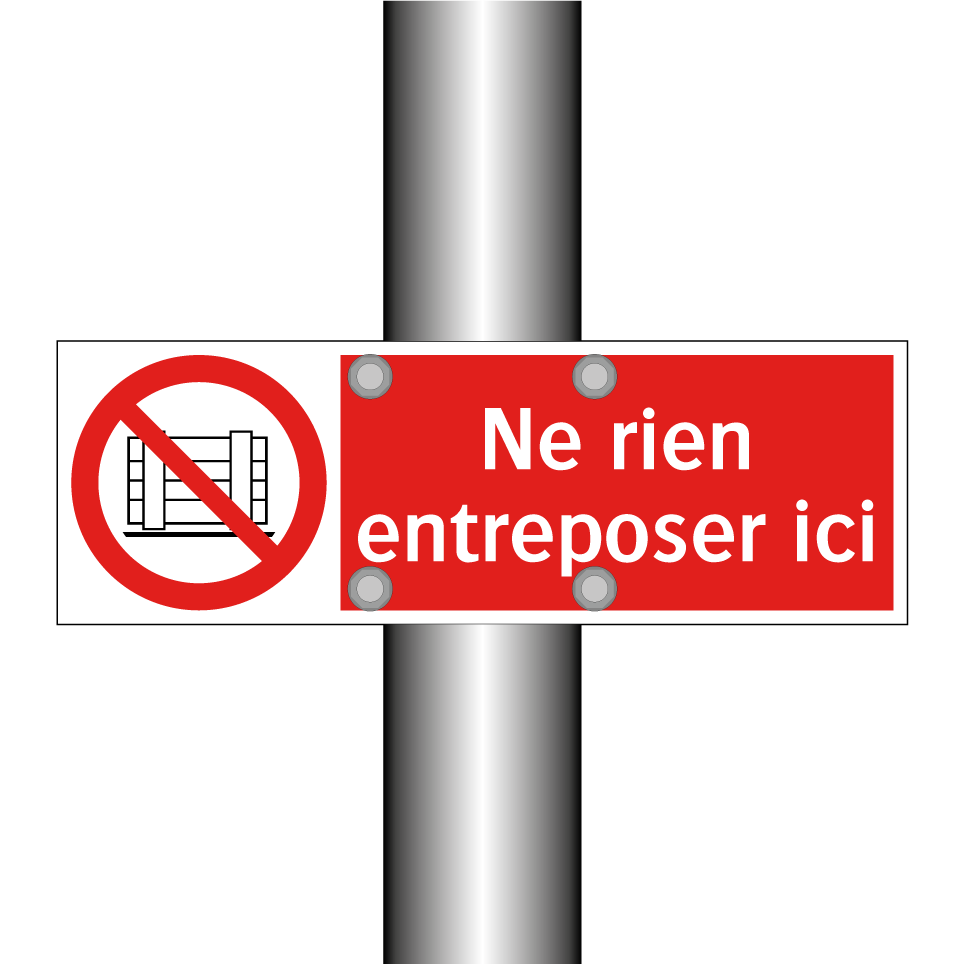 Ne rien entreposer ici