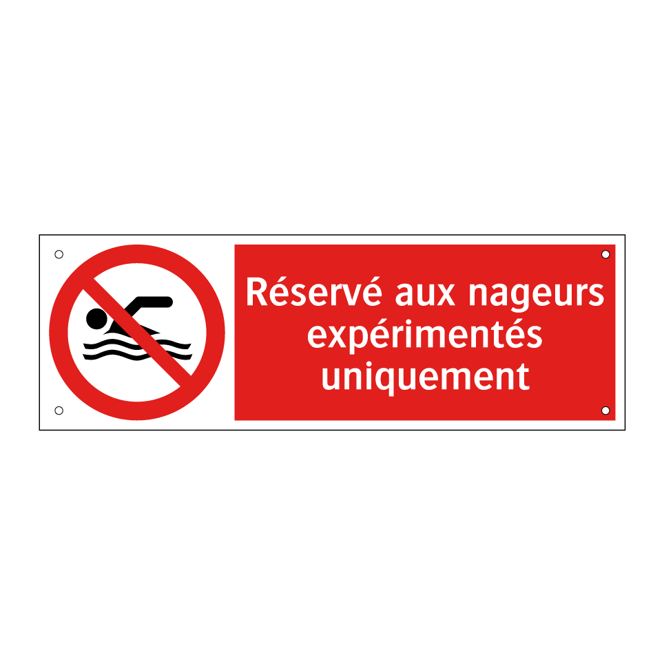 Réservé aux nageurs expérimentés uniquement