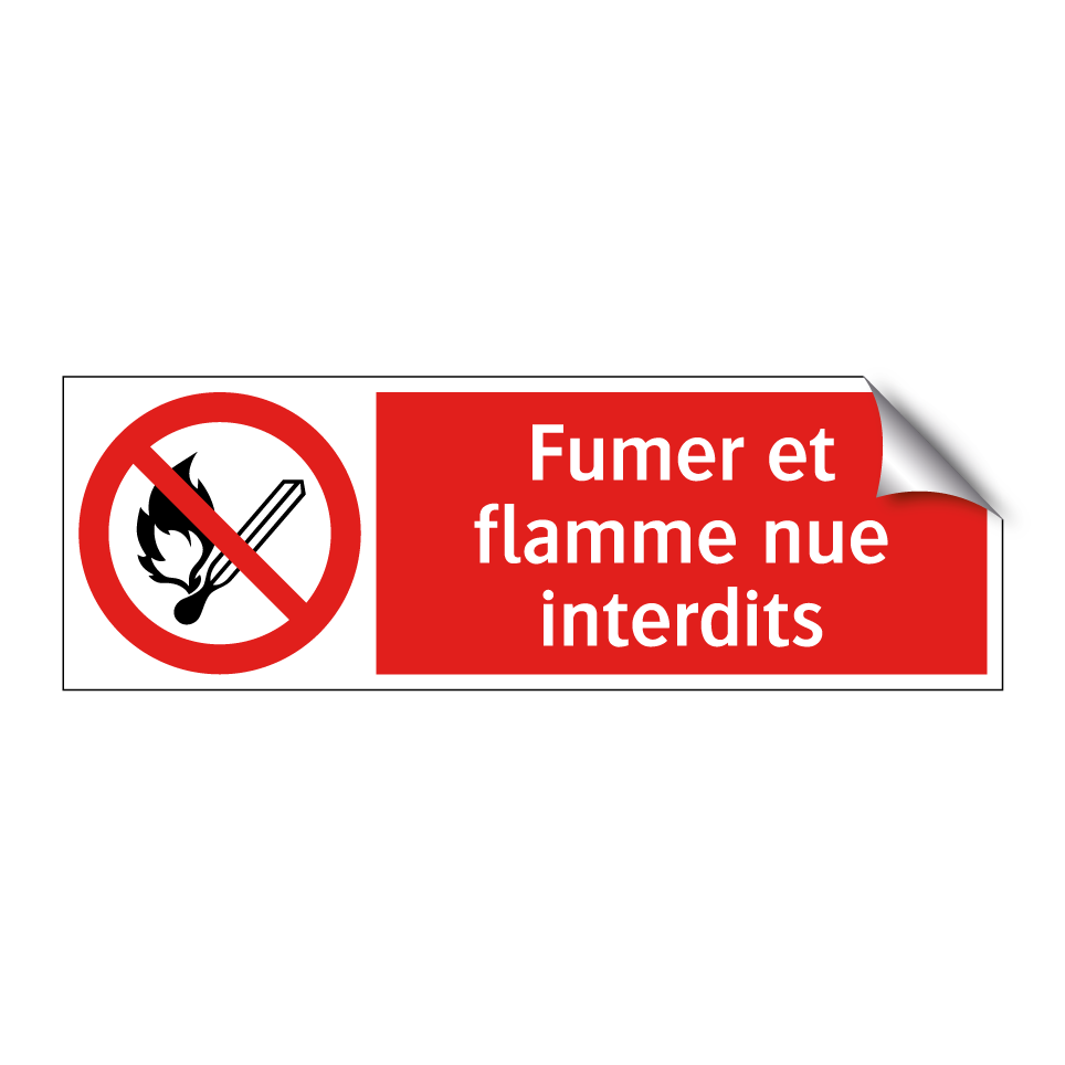 Fumer et flamme nue interdits