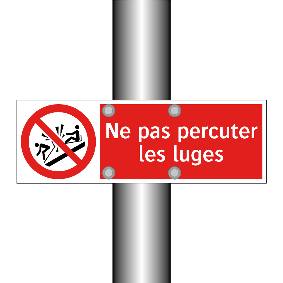 Ne pas percuter les luges