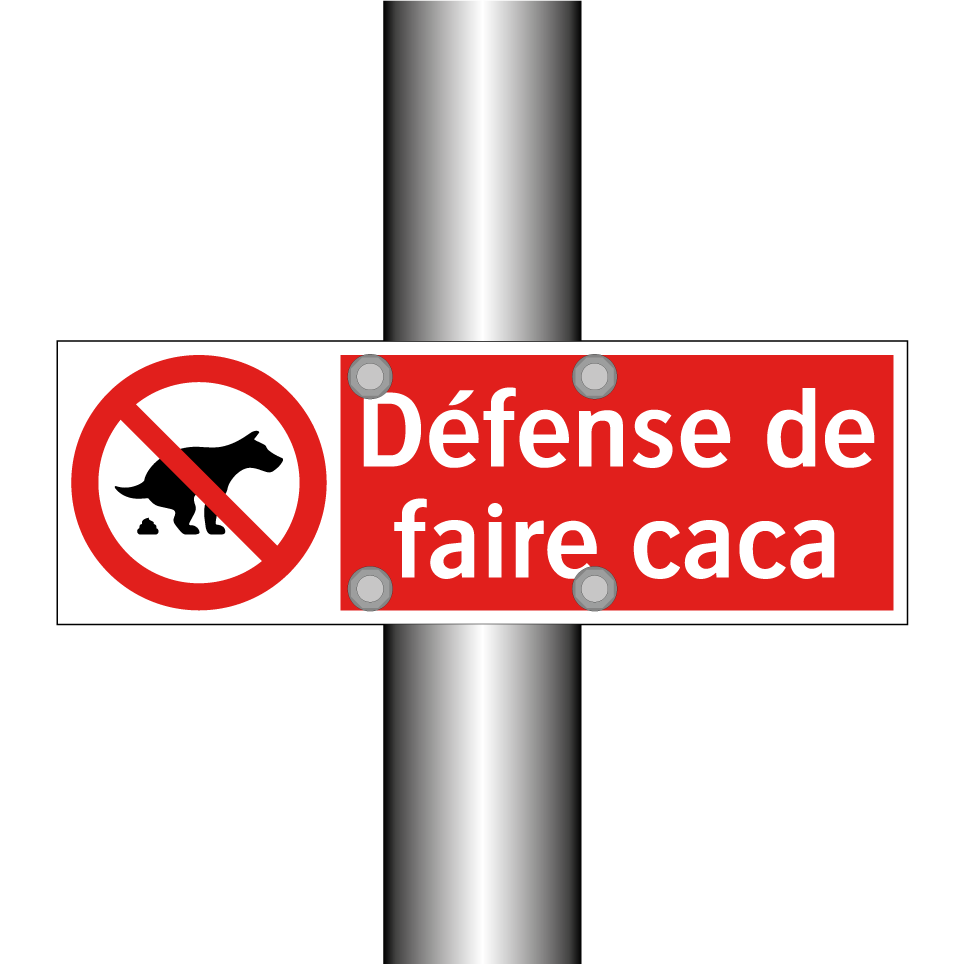 Défense de faire caca