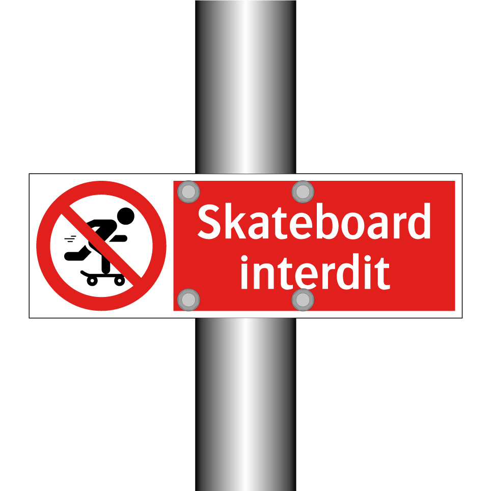 Skateboard interdit