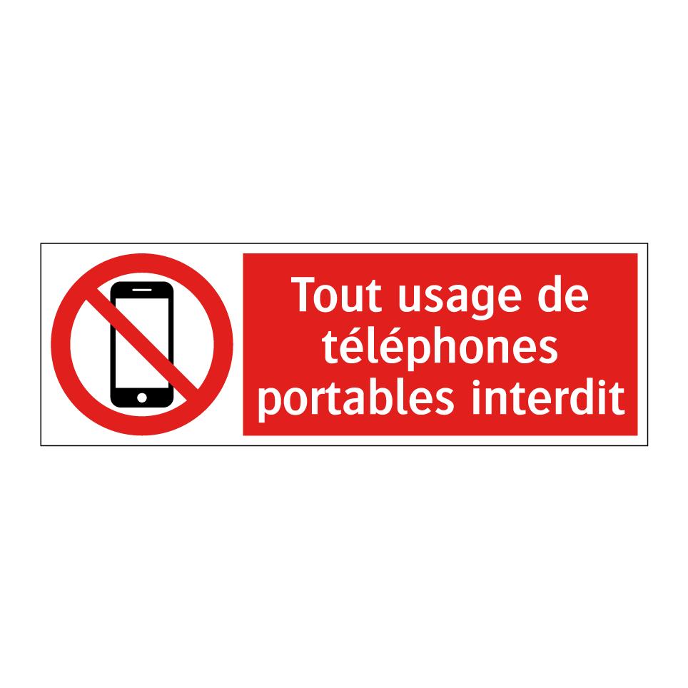 Tout usage de téléphones portables interdit