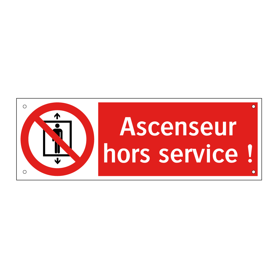 Ascenseur hors service !