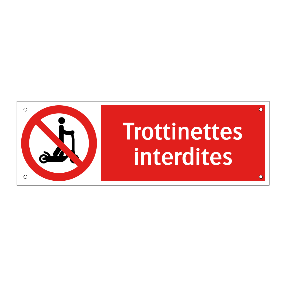 Trottinettes interdites