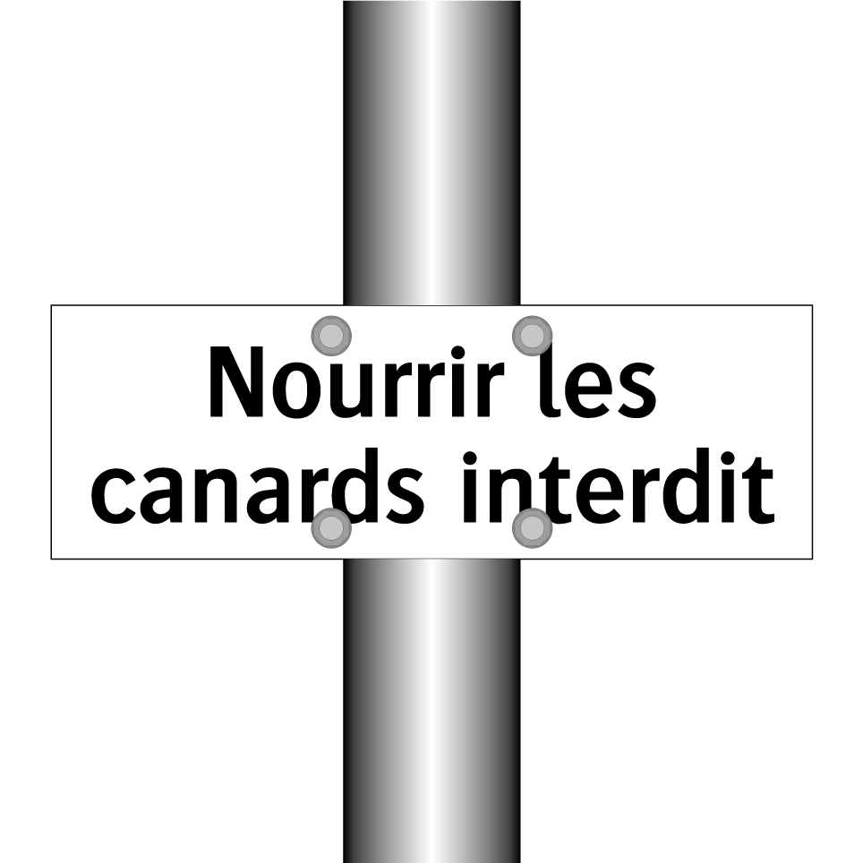 Nourrir les canards interdit