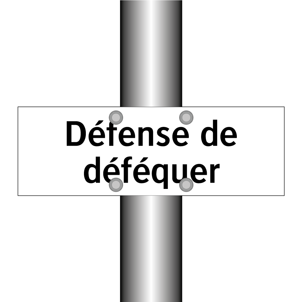 Défense de déféquer