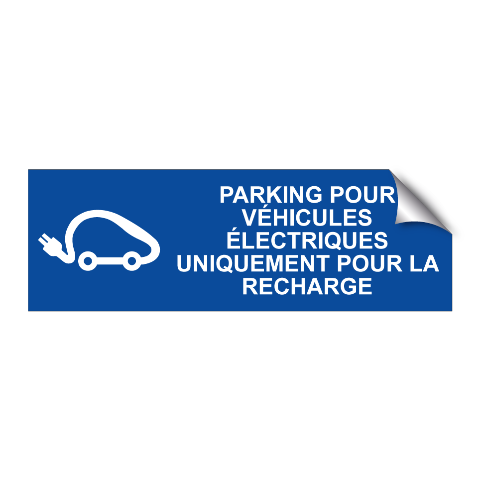 Parking pour véhicules électriques uniquement pour la recharge.