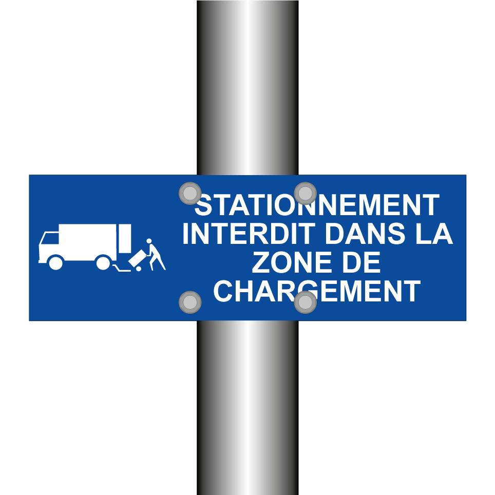 Stationnement interdit dans la zone de chargement