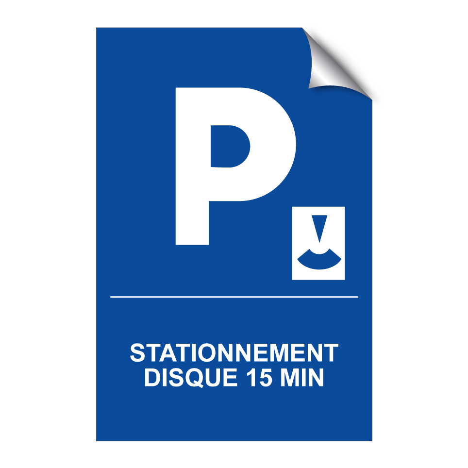 Stationnement disque 15 min