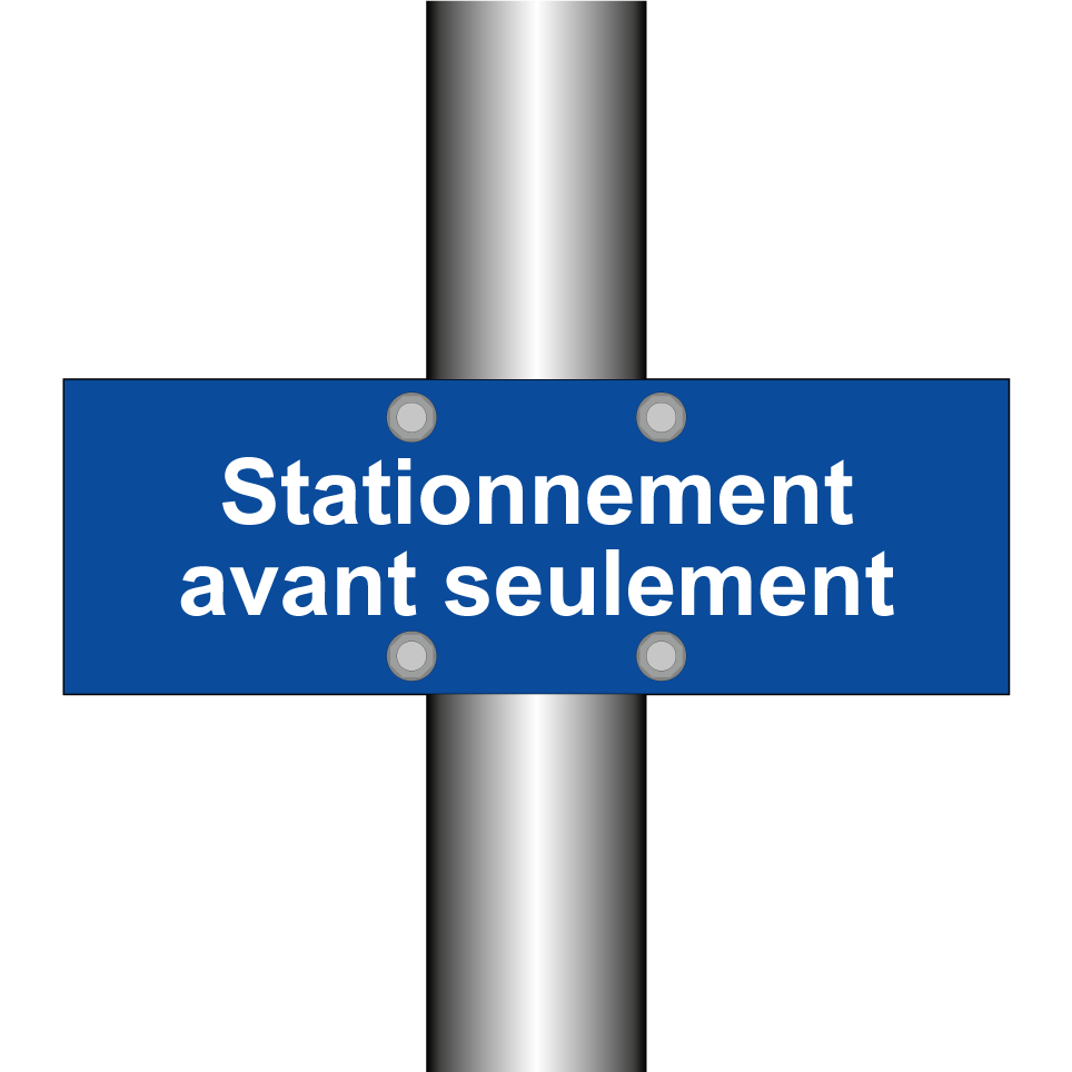 Stationnement avant seulement