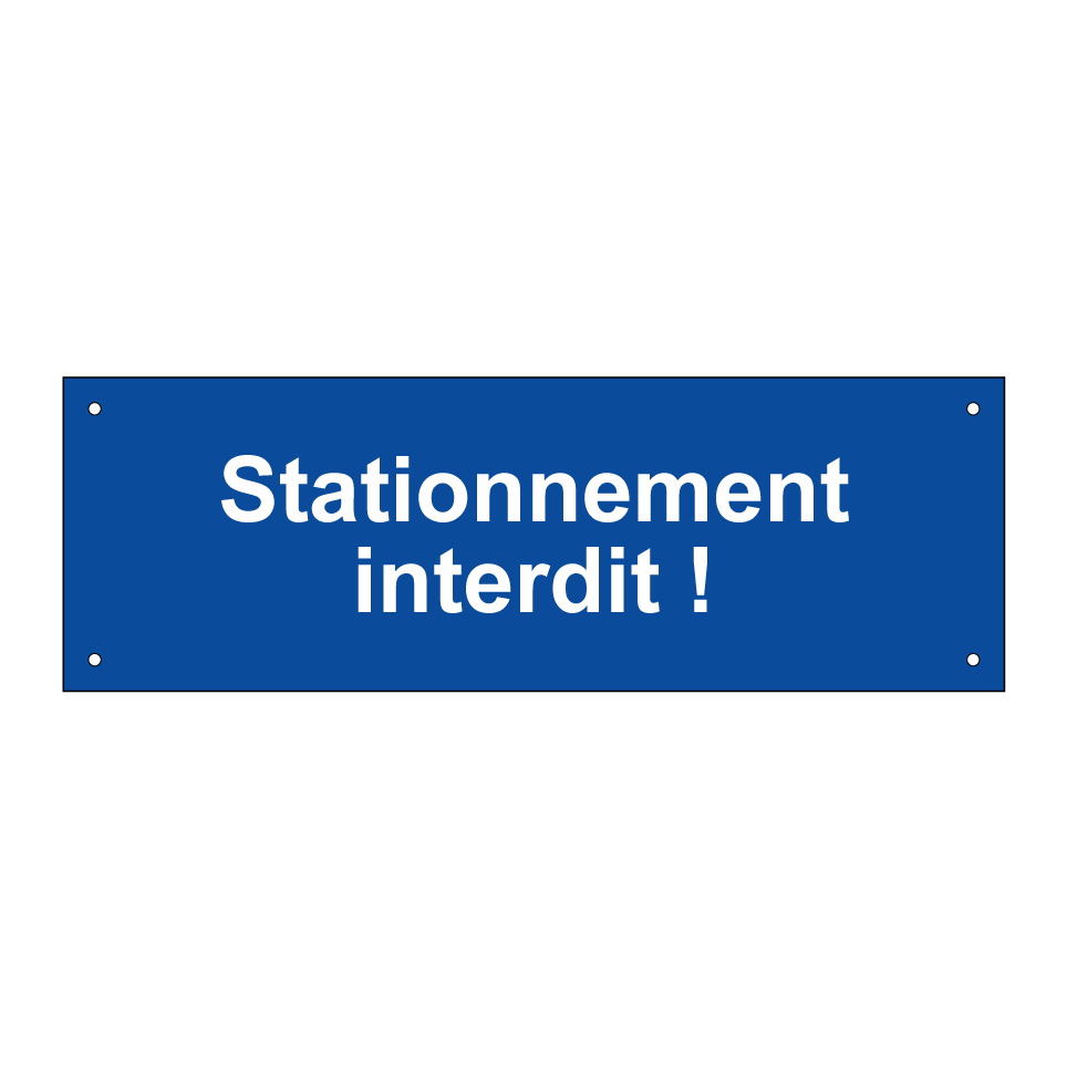 Stationnement interdit !