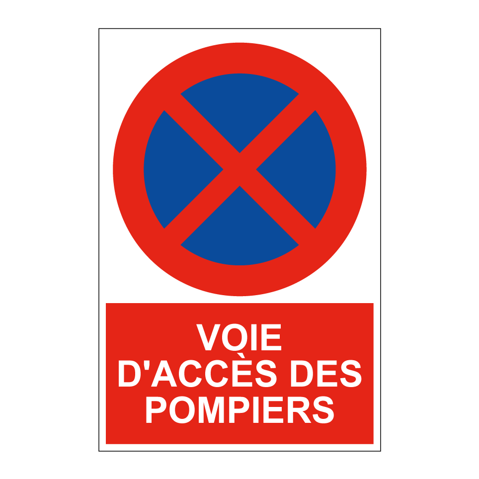 Voie d'accès des pompiers